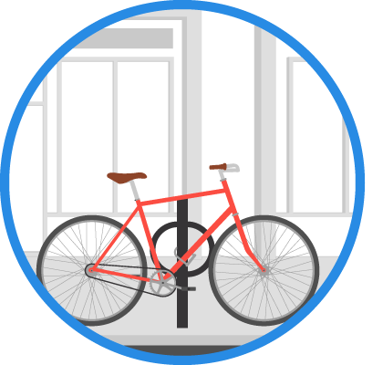 Image for boston by bike bike parking bike rack