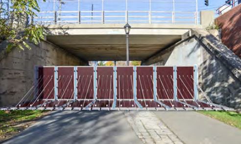 Image for deployable flood wall at greenway under sumner st