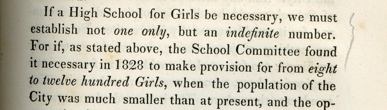 Boston on the '30s: the girls high school experiment | Boston.gov