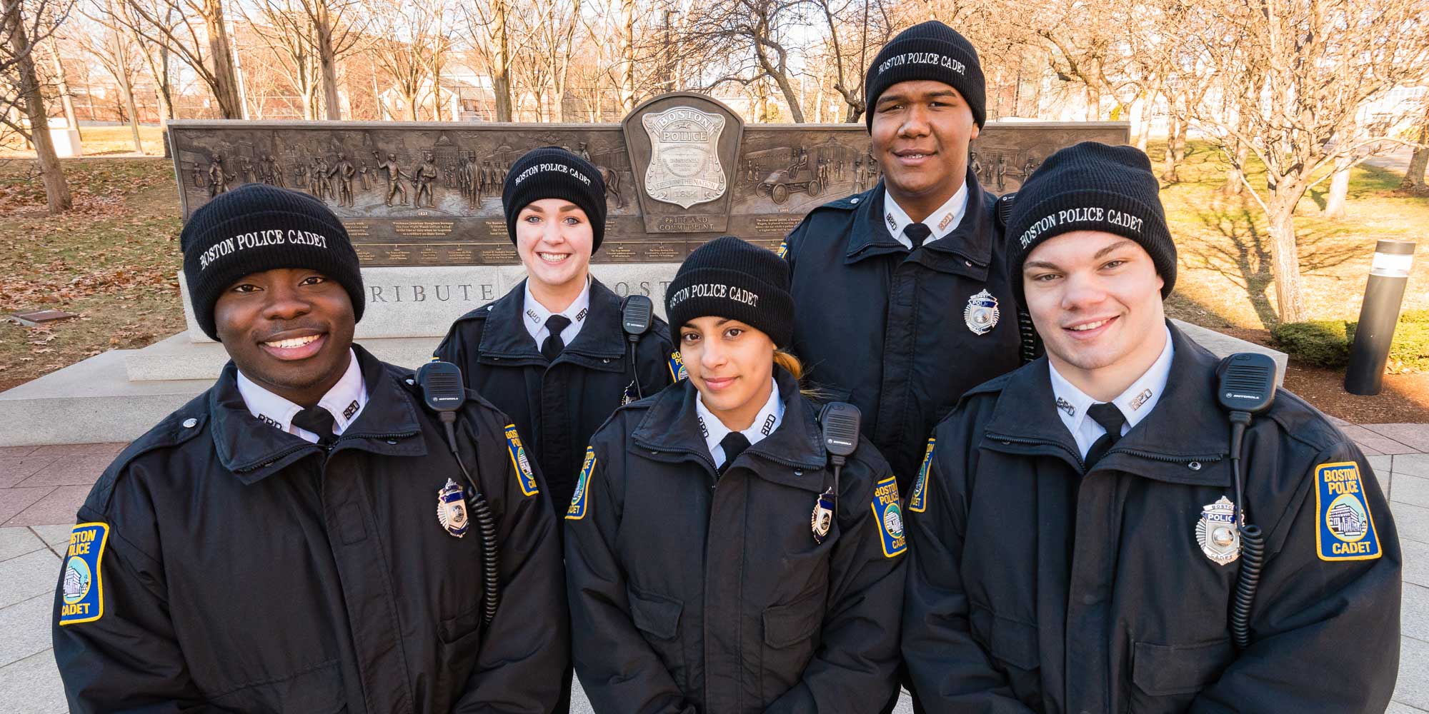 Image for cadets from the boston police department's cadet program
