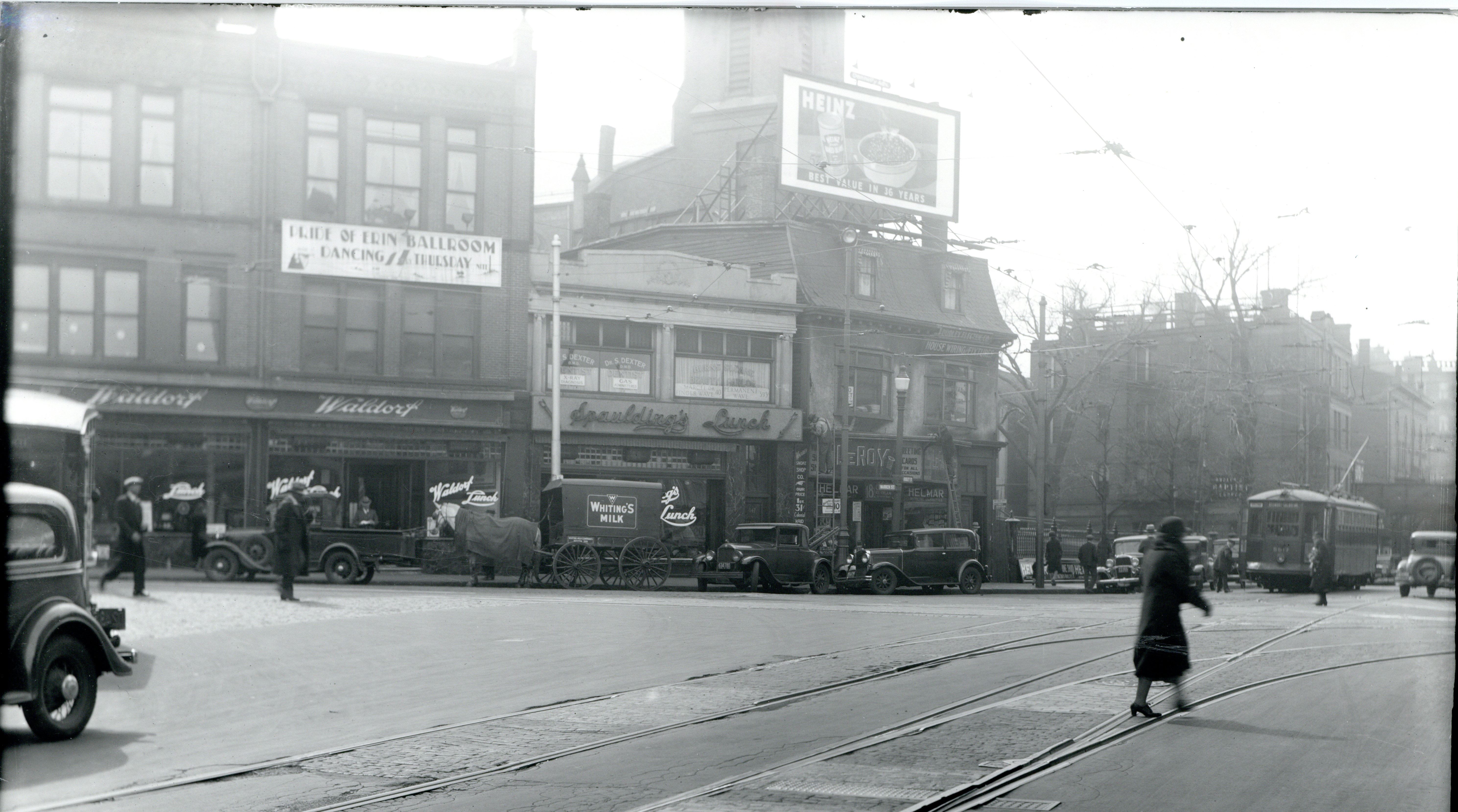 Pride of Erin Ballroom at Dudley and Warren Streets, circa 1928-1930, Boston City Archives