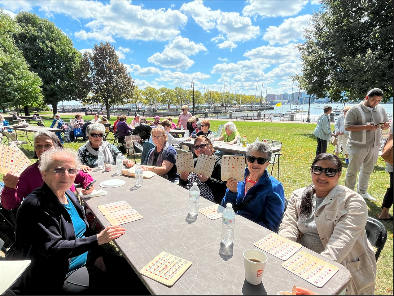 Older adults at East Boston Picnic in the Park