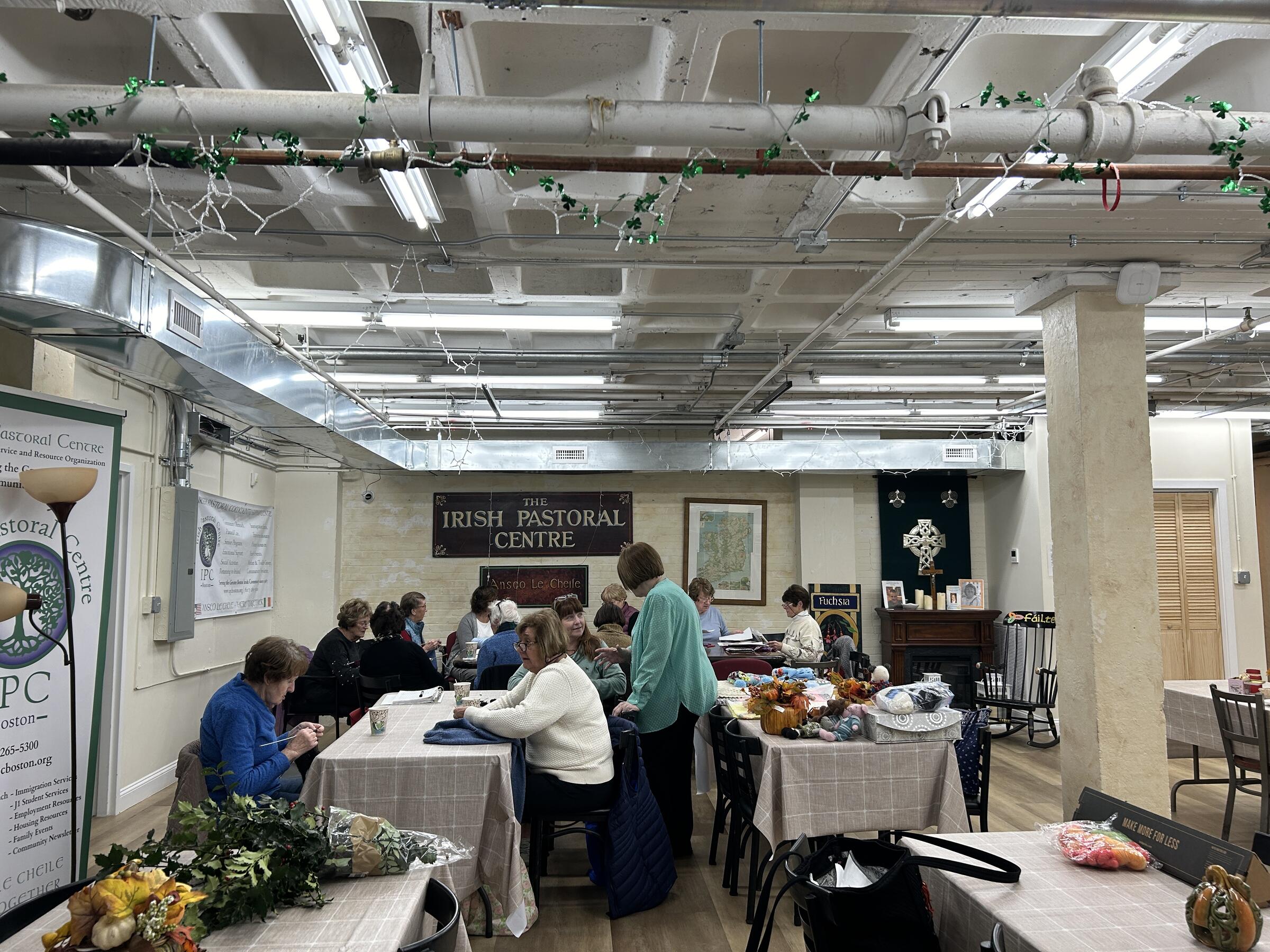 Older adults at an event the Irish Pastoral Centre.