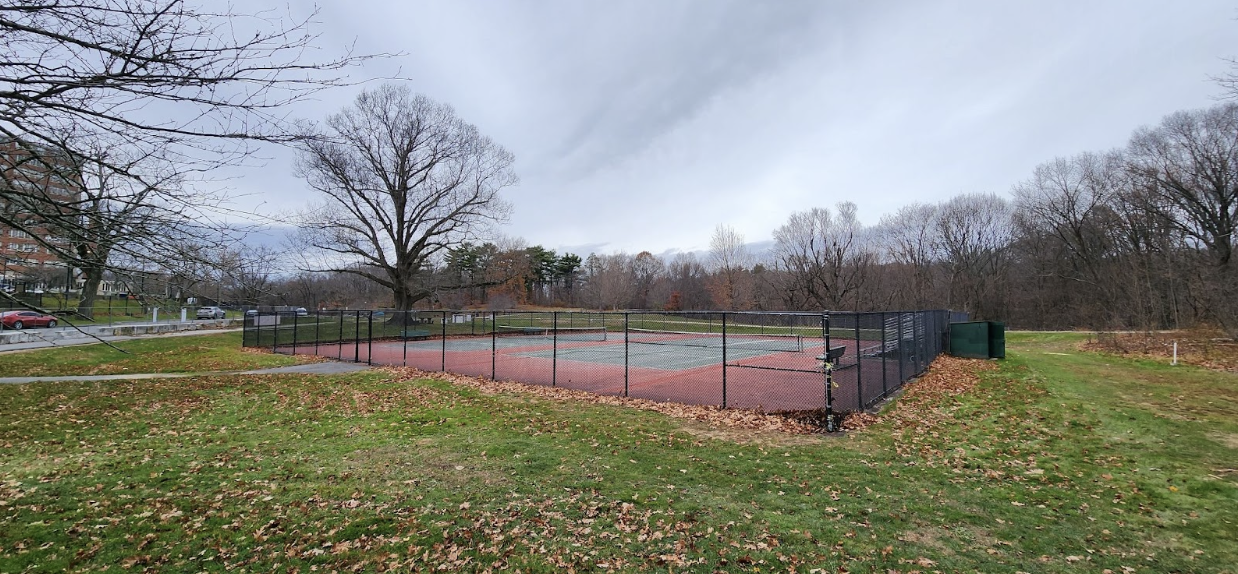 Photograph of Franklin Park tennis courts 