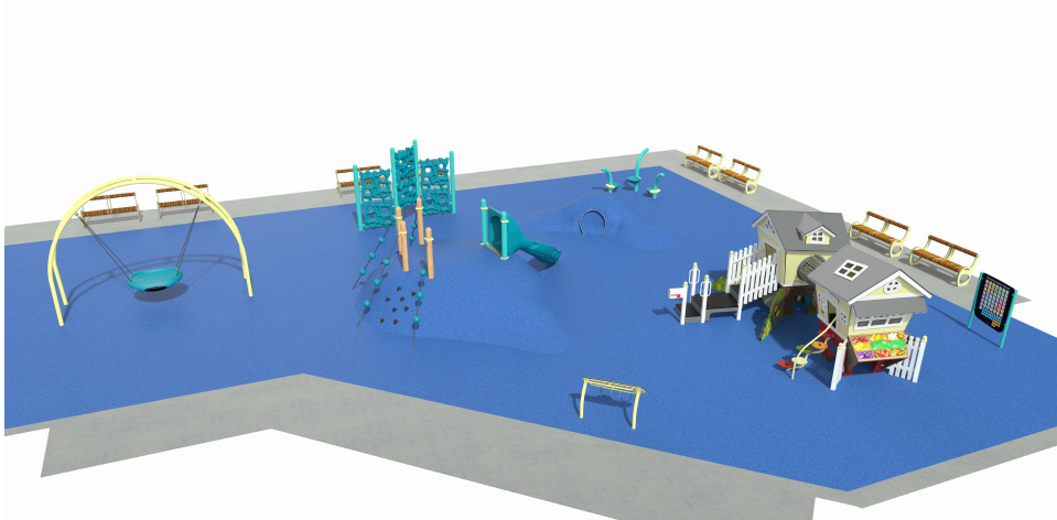 Umana Kindergarten playground rendering