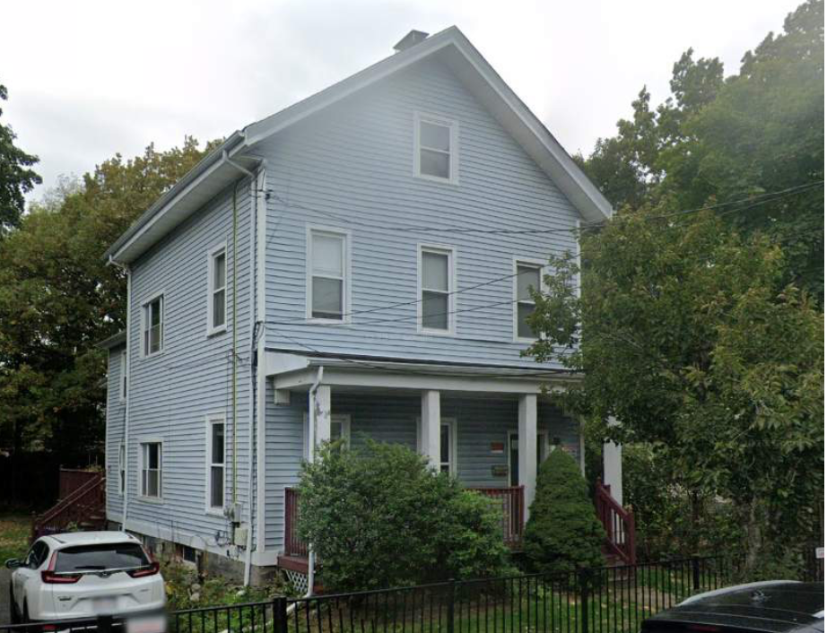 Front facade photograph of 5 Ashland Street, Dorchester. 