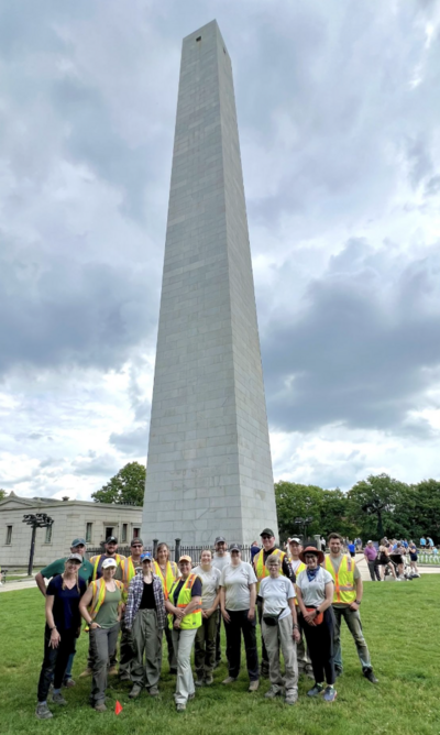 Photograph of City of Boston archaeology staff and volunteers. 