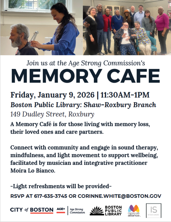 Age Strong Memory Cafe - Roxbury
