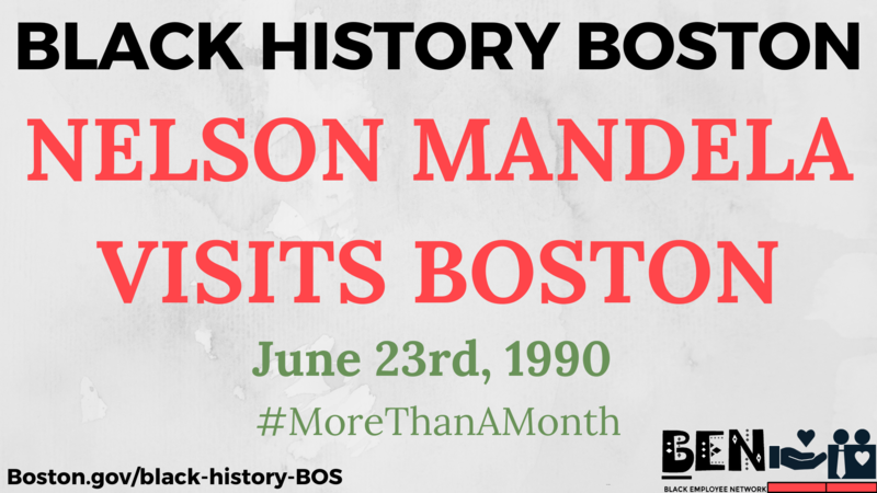 Nelson Mandela Visits Boston FLyer