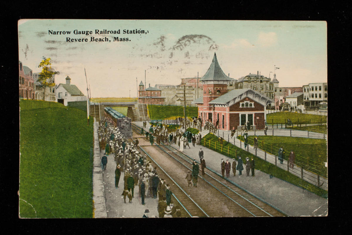 Narrow Gauge Railroad Station, Revere Beach, Mass.