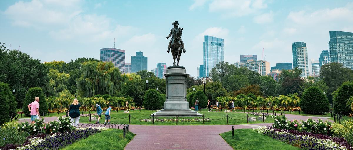 The George Washington Statues in the Boston Public Garden