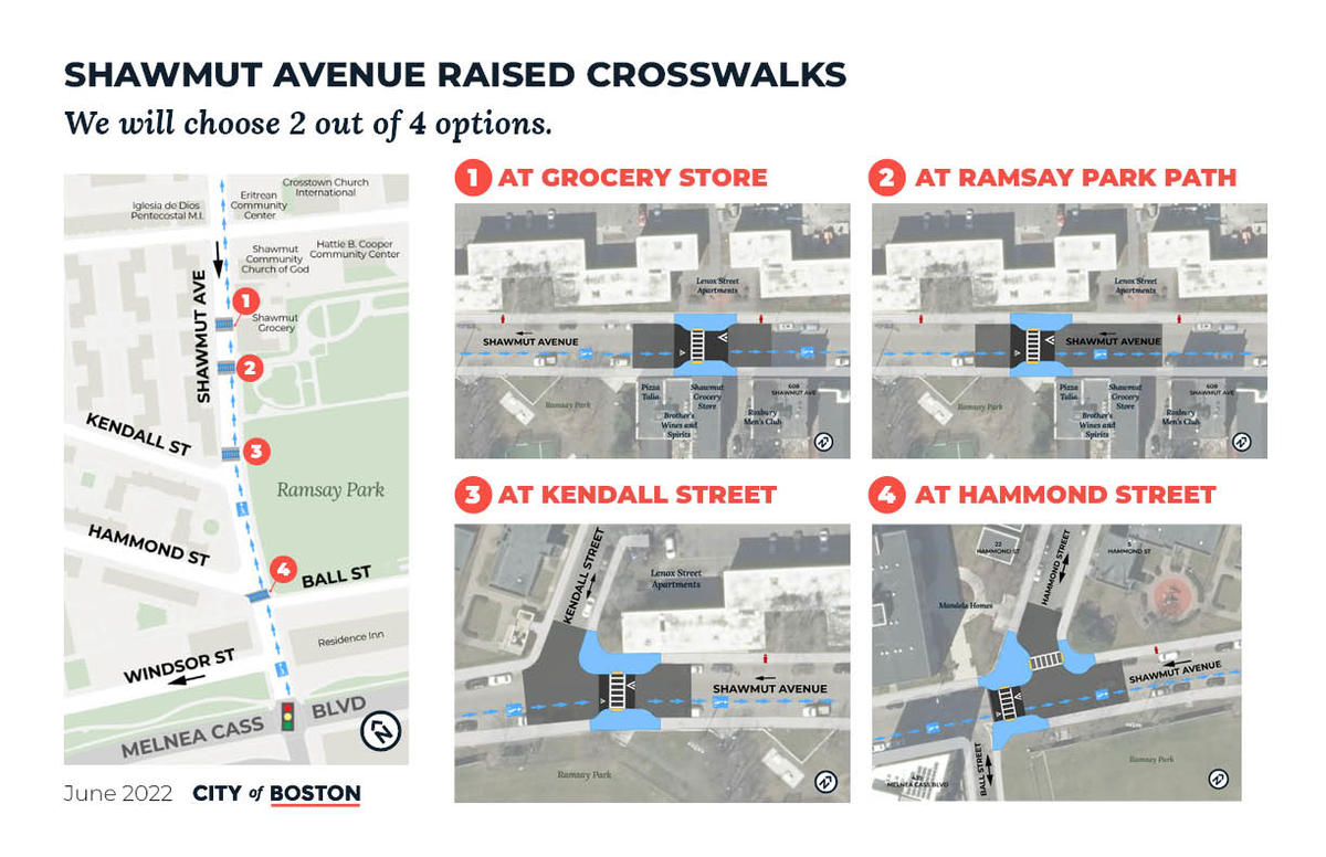 2022-06 Shawmut Avenue Raised Crosswalks