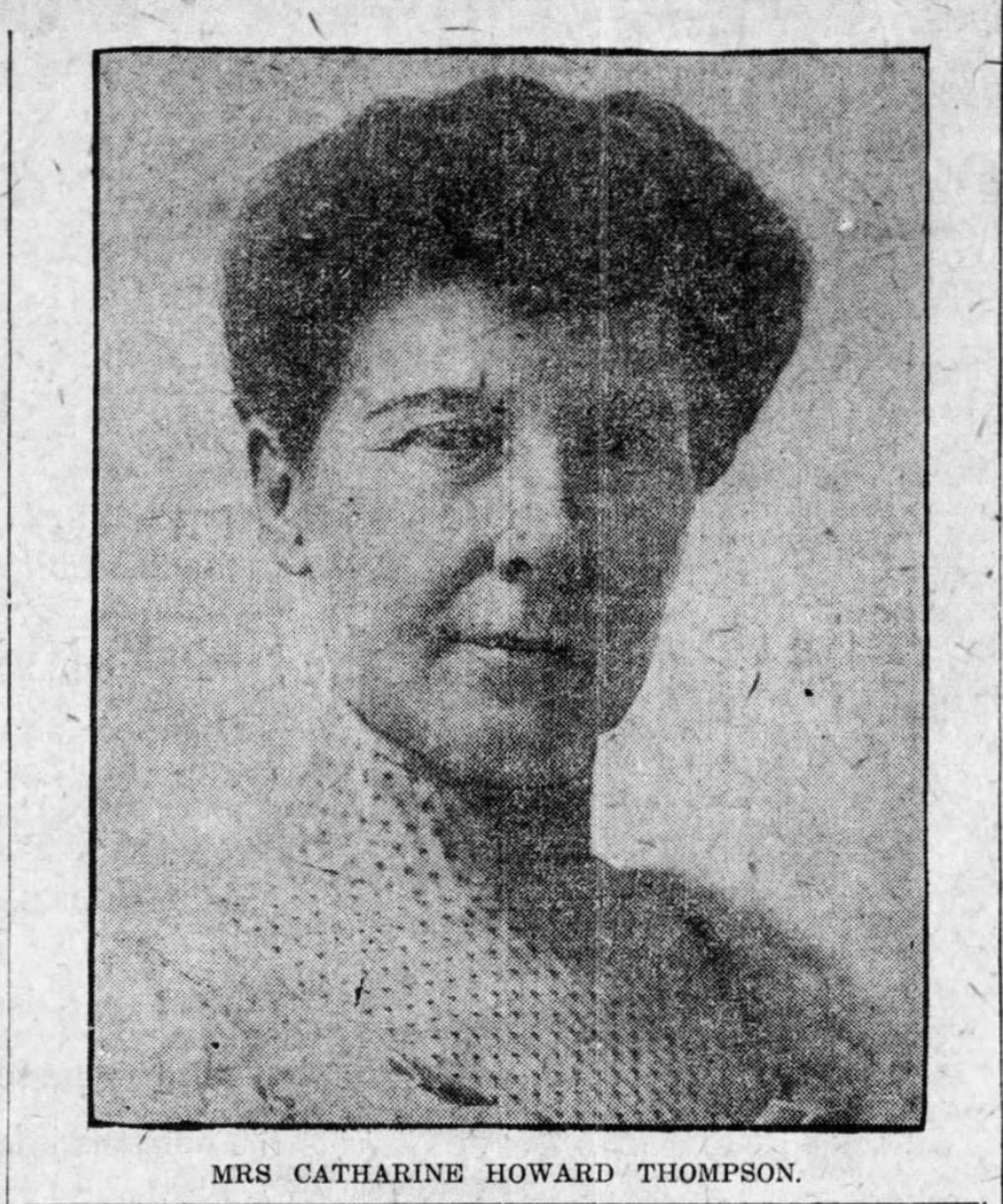 Catherine H. Thompson portrait, Boston Globe, 1914