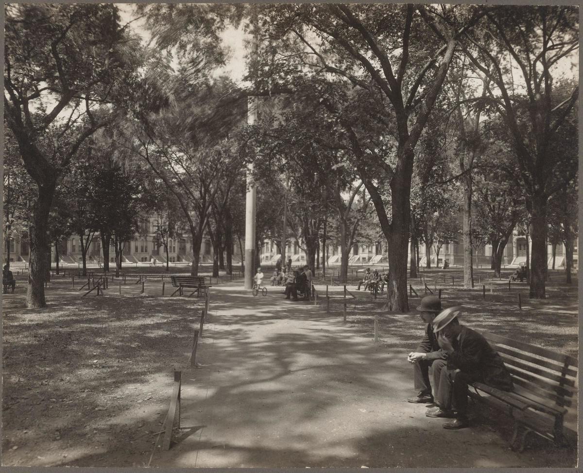 “Madison Park,” Lower Roxbury, ca. 1890-1910, Boston Public Library