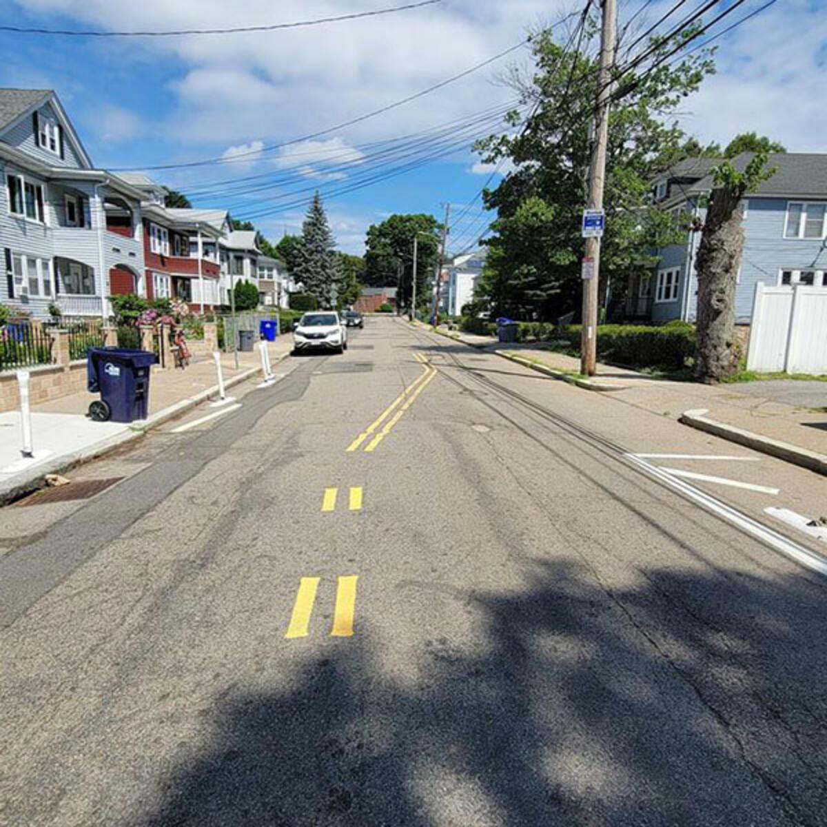 Existing conditions at Wood Avenue