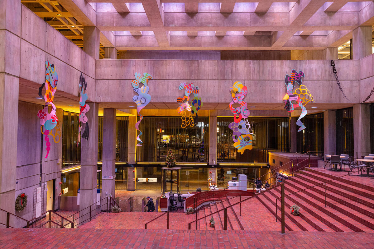 Airplay installed in the City Hall Mezzanine Gallery