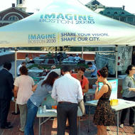 Image for participants at an imagine boston 2030 event