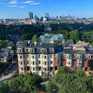 Highland Park and the Boston skyline