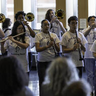 New marching band consists of students from 10 BPS schools, deepens arts education, and expands access to career pathways.