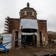 The historic 1913 Jamaica Plain church will be transformed into mixed-income housing and a multipurpose performance space, creating 55 new homes, as Mayor Wu signs the transfer fee home rule petition to support future housing
