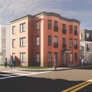 A digital rendering of  11 Capen Street and 262 and 270 Norfolk Street.